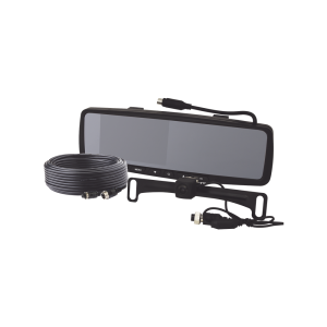 Sistema alámbrico de reversa con cámara y monitor de 4.3 pulgadas, Incluye cámara para placa de  170°