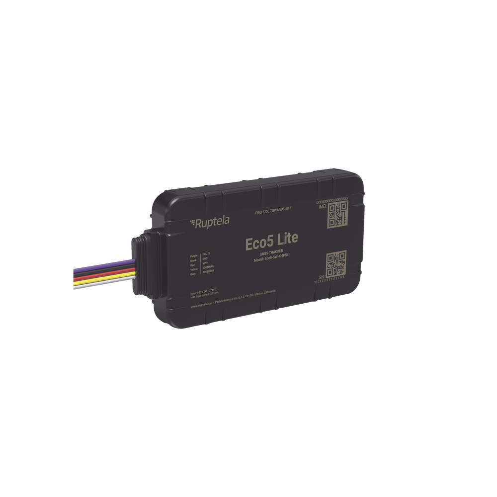 Rastreador Vehicular y Monitoreo de Flota / BLE 5.0 y GNSS / LTE CAT1 y LTE-M con Respaldo 2G / GNSS U-blox / MiKado IP54 / -20 °C a +40 °C / Acelerómetro de 3 Ejes / Suministro 9-32 V / Batería Interna - Image 3