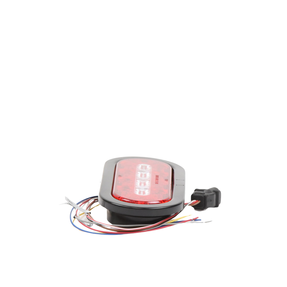 Plafón Ovalado de 7.5" Para Camiones de Transporte, 18 LED Ultra Brillantes, Color Rojo/Claro/Ambar - Image 3