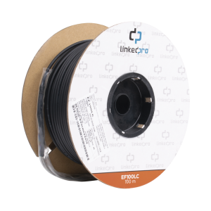 Carrete de Fibra ?ptica Monomodo con Conectores LC-LC Duplex, Reforzada con Kevlar, de 100 Metros (328.08 Pies), Para Instalaciones Subterr?neas por Tuber?a