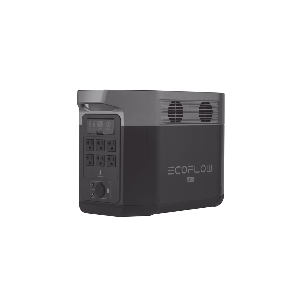 EcoFlow DELTA 2 MAX | Estación de Energía Portátil 2048Wh Litio LFP / 6 AC 2400 W (Max. 3400W) / 2 USB-C 100W / Capacidad para Aumentar Respaldo / Soporta Cargador de Coche 10A a 12.6V / Conectividad WiFi y Bluetooth (App) / Carga Sol - Image 2
