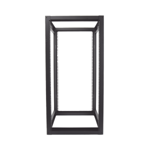 Rack Estándar 19" de 4 Postes, Acero, 24 Unidades, Profundidad Ajustable.