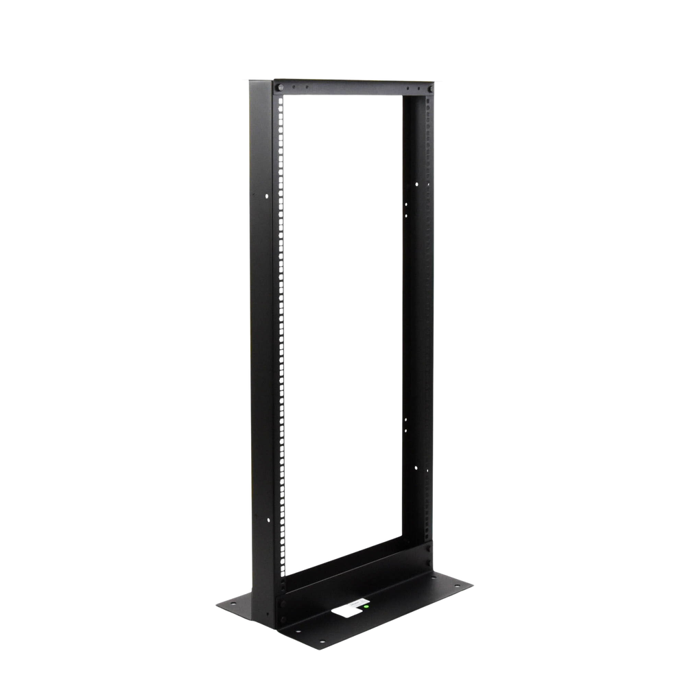 Rack de 2 Postes, Estándar 19", 24 Unidades, Fabricado en Acero, Base "L" para Anclar a Piso. - Image 3