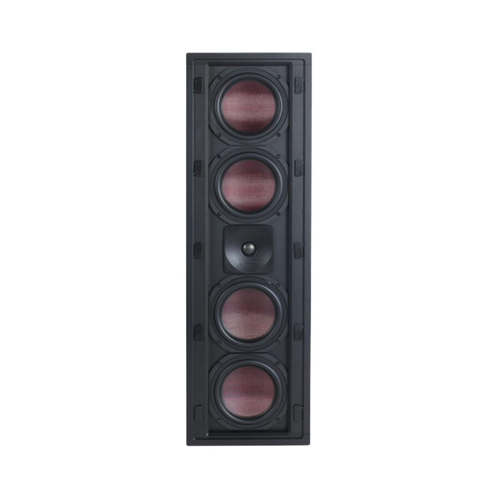 BOCINA DE PARED | 4 WOOFERS DE FIBRA DE CARBONO 6.5'' | TWEETER DE TITANIO 1'' | 250W