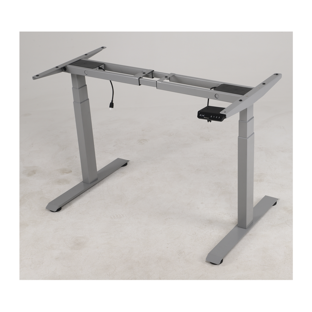 Base de Escritorio Motorizado Profesional / Altura Ajustable 60-125cm / Estructura Estable / Funcionamiento Suave / 3 Preset de Posiciones / Color Gris / Soporta hasta 100Kg de carga - Image 3