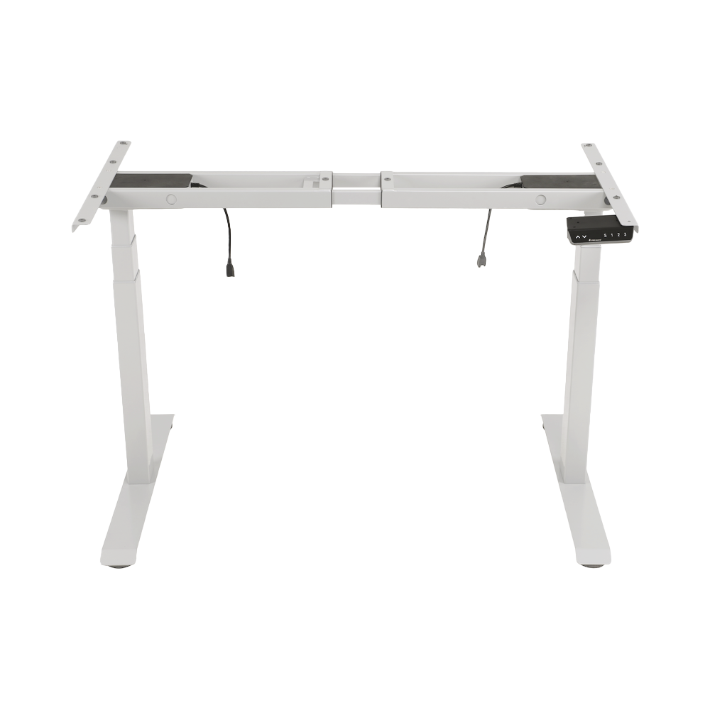 Base de Escritorio Motorizado Profesional / Altura Ajustable 60-125cm / Estructura Estable / Funcionamiento Suave / 3 Preset de Posiciones / Color Blanco / Soporta hasta 100Kg de carga - Image 2