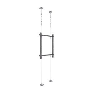 Montaje Cableado de Acero| Suelo a Techo| Capacidad Máx. de Carga 30kg| Para Pantallas de 32" ~ 75"| VESA 400 x 600