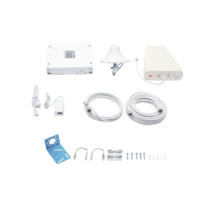 Kit Amplificador de Señal Celular 2G, 3G, 4G y 5G / Mejora llamadas convencionales y VoLTE / Amplifica señal de TELCEL, AT&T, MOVISTAR, BAIT,DiRi y más / Cubre hasta 300 m² con una antena y hasta 900 m² con 3 antenas.
