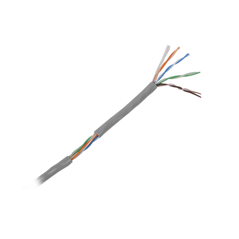 Bobina de Cable de 305 Metros (1000 Pies) Cat5e, Aleaci?n de Cobre y Aluminio (CCA), Color Gris, Uso Interior - Image 3