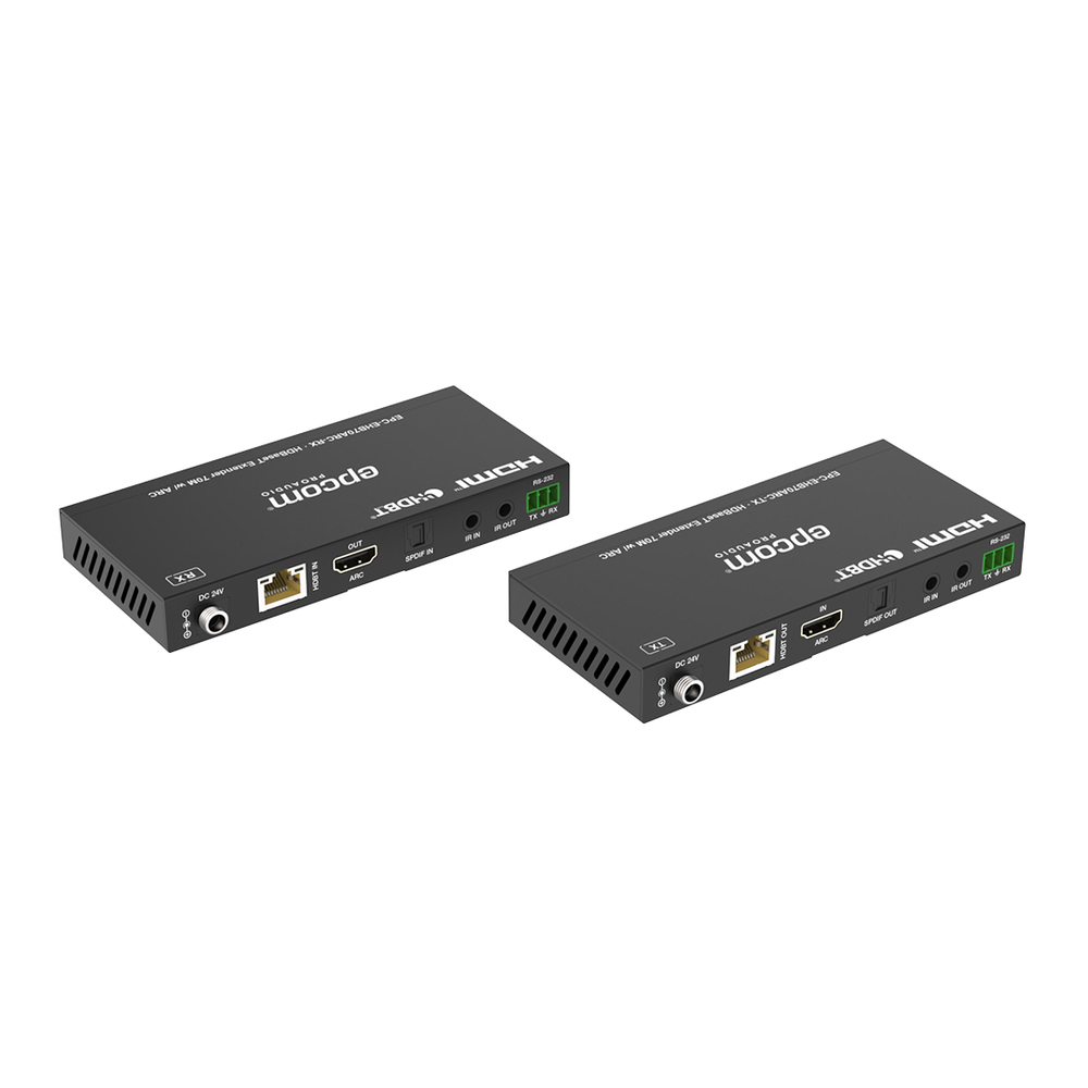 Kit Extensor HDMI | HDBaseT | 70m en 4K@60Hz | Cat5e/6 | Gestión Avanzada EDID | Soporta ARC | Control IR Bidireccional | RS232 | PoC - Image 2