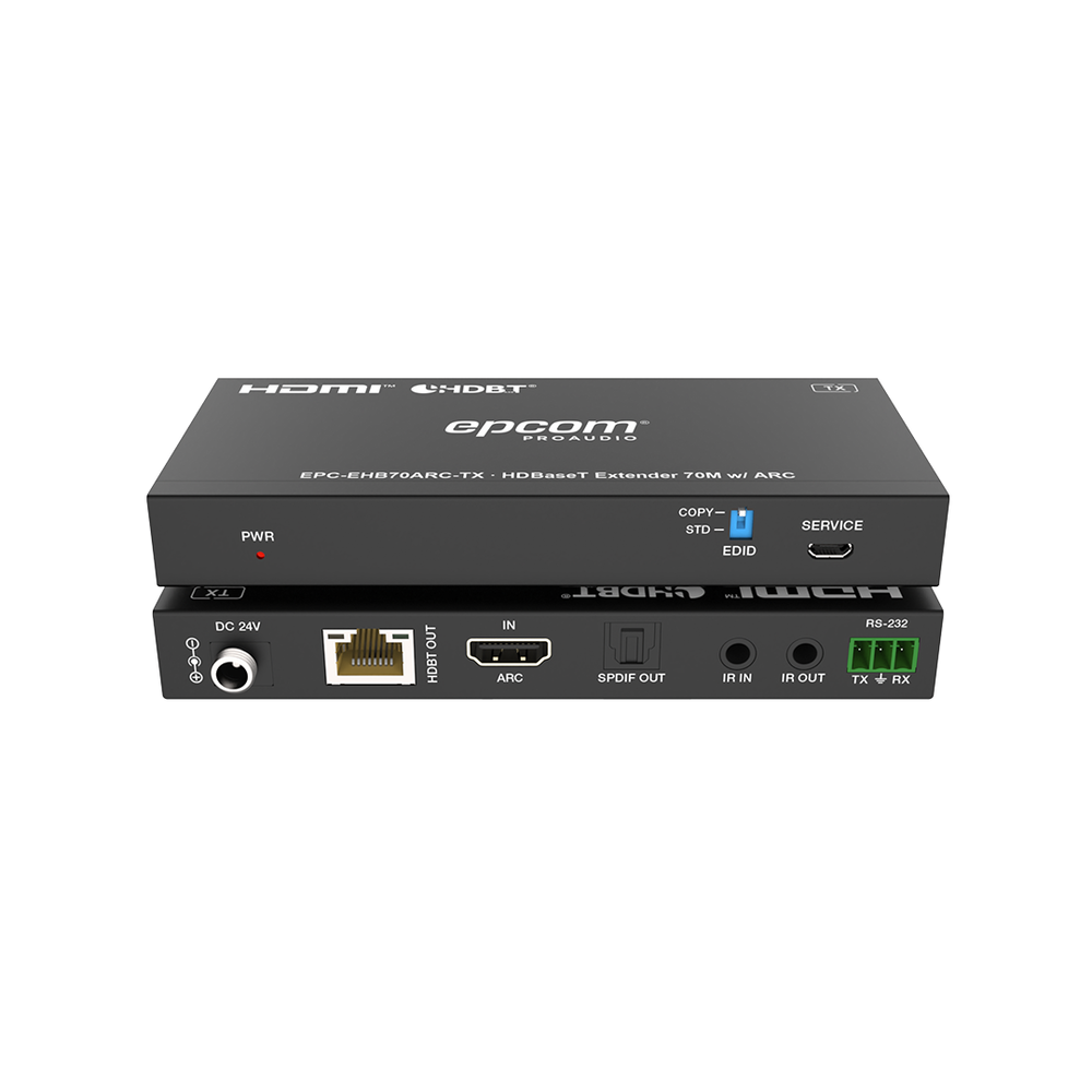 Kit Extensor HDMI | HDBaseT | 70m en 4K@60Hz | Cat5e/6 | Gestión Avanzada EDID | Soporta ARC | Control IR Bidireccional | RS232 | PoC - Image 5