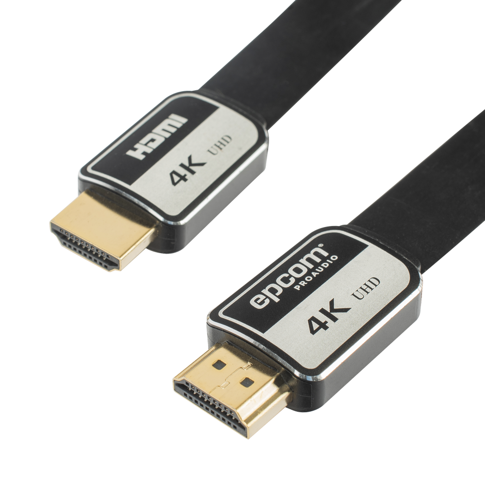 Cable HDMI de 5 Metros (16.40 Pies) | Alta Definici?n | Versi?n 2.0 | Alta Velocidad 18Gbps | 4K@60Hz | Conectores Chapados en Oro | Tipo Plano