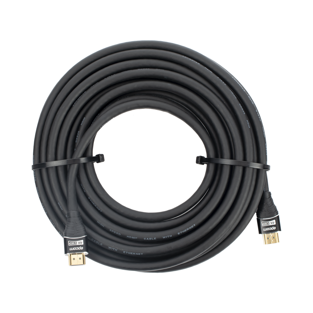 Cable HDMI de 10 Metros (32.81 Pies) | Alta Definici?n | Longitud | Versi?n 2.0 | Alta Velocidad 18Gbps | 4K@60Hz | Conectores Chapados en Oro | Tipo Redondo - Image 2