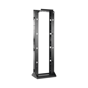 Rack de 2 Postes Sísmico, Estándar de 19 in, Rieles Numerados y Roscados #12-24, Fabricado en Acero, 45 Unidades de Rack, Color Negro