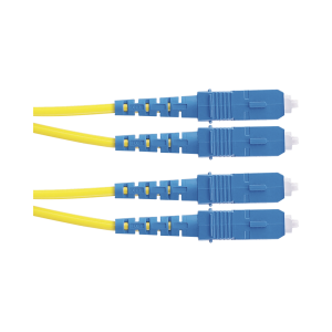 Jumper de Fibra Optica Monomodo 9/125 OS2, SC-SC Duplex, OFNR (Riser), Color Amarillo, 5 Metros (16.40 Pies)