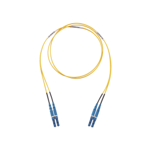 Jumper de Fibra Optica Monomodo 9/125 OS2, LC-LC Duplex, LSZH, Color Amarillo, 10 Metros (32.81 Pies)