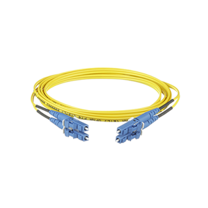 Jumper de Fibra Optica Monomodo 9/125 OS2, LC-LC Duplex, OFNR (Riser), Color Amarillo, 5 Metros (16.40 Pies)