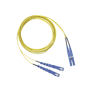 Jumper de Fibra Optica Monomodo 9/125 OS2, LC-SC Duplex, OFNR (Riser), Color Amarillo, 2 Metros (6.56 Pies)
