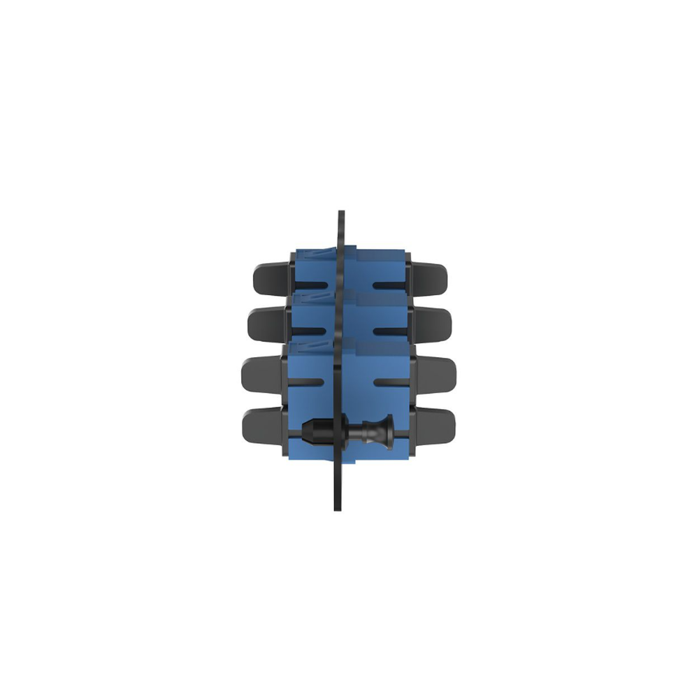 Placa Acopladora de Fibra Optica FAP, Con 3 Conectores SC Duplex (6 Fibras), Para Fibra Monomodo OS1/OS2, Color Azul - Image 4