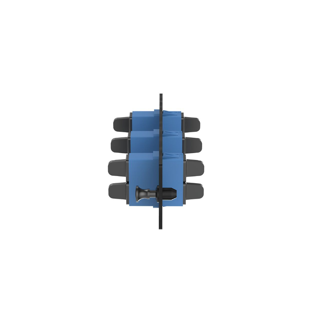 Placa Acopladora de Fibra Optica FAP, Con 3 Conectores SC Duplex (6 Fibras), Para Fibra Monomodo OS1/OS2, Color Azul - Image 3