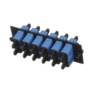 Placa Acopladora de Fibra Optica FAP, Con 6 Conectores SC Duplex (12 Fibras), Para Fibra Monomodo OS1/OS2, Color Azul