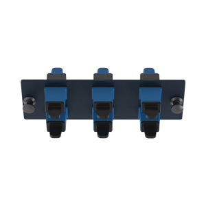 Placa Acopladora de Fibra ?ptica FAP, Con 6 Conectores SC Simplex (6 Fibras), Para Fibra Monomodo OS1/OS2, Color Azul