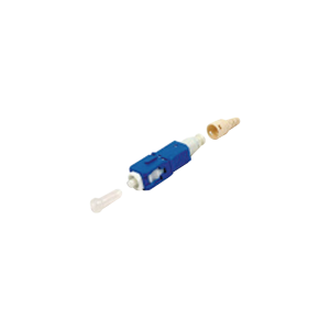 Conector de Fibra ?ptica Pre-Pulido LightBow SC/UPC Simplex, Monomodo OS1/OS2, Re-Terminable, Color Azul