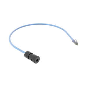Cable de Conexi?n en Campo Jack a Plug RJ45, Categor?a 6A, CMP (Plenum), 0.5 Metros (1.64 Pies), Color Azul
