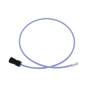 Cable de Conexi?n en Campo Jack a Plug RJ45, Categor?a 6A, CMP (Plenum), 1 Metro (3.28 Pies), Color Azul