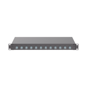 Distribuidor de Fibra ?ptica, Con 12 Conectores LC Duplex (24 Fibras), Para Fibra Multimodo OM3/OM4, 1 UR