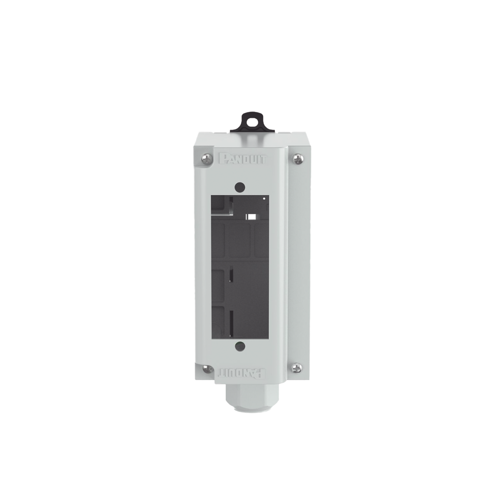 Panel de Parcheo Modular para Fibra ?ptica, de Instalaci?n en Riel DIN Est?ndar de 35 mm (1.38 pulgadas), Acepta Una Placa Acopladora FAP, Color Gris - Image 2