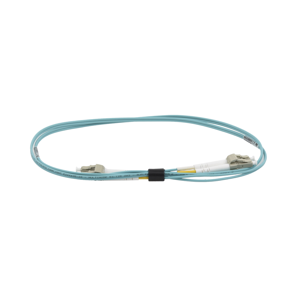 Jumper de Fibra ?ptica Multimodo 50/125 OM3 XGLO, LC-LC Duplex, OFNR, Color Aqua, 1 Metro (3.28 Pies) - Image 2