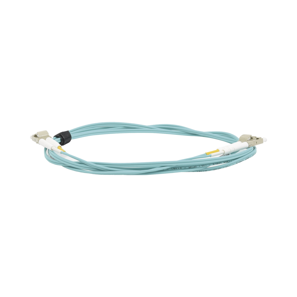 Jumper de Fibra ?ptica Multimodo 50/125 XGLO OM3, LC-LC Duplex, OFNR, Color Aqua, 2 Metros (6.56 Pies) - Image 2