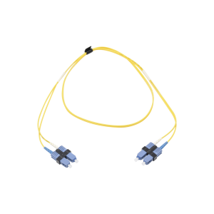 Jumper de Fibra ?ptica Monomodo (OS2), XGLO, SC/UPC-SC/UPC Duplex, OFNR, Color Amarillo, 1 Metro (3.28 Pies)