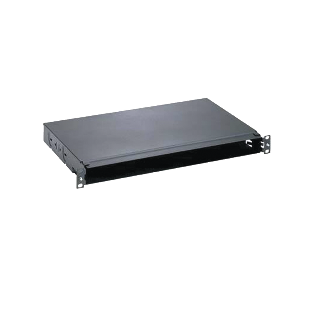 Panel de Distribuci?n de Fibra ?ptica, Acepta 4 Casetes QuickNet o Placas FAP/FMP con Panel CFAPPBL1 (No Incluido), Bandeja Fija, Hasta 96 Fibras, Color Negro, 1UR - Imagen 2