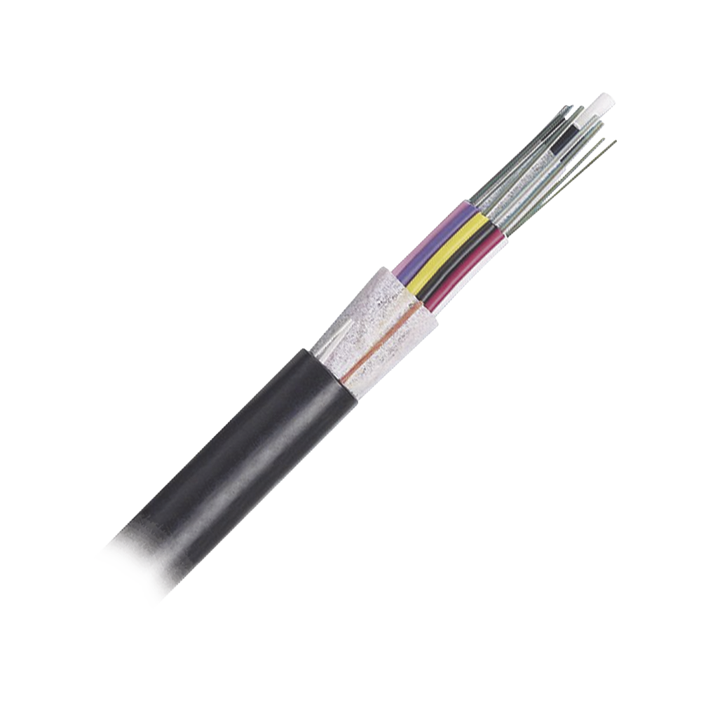 Cable de Fibra ?ptica 24 Hilos, OSP (Planta Externa), No Armada (Diel?ctrica), MDPE (Polietileno de Media Densidad), Multimodo OM4 50/125 Optimizada, Precio Por Metro