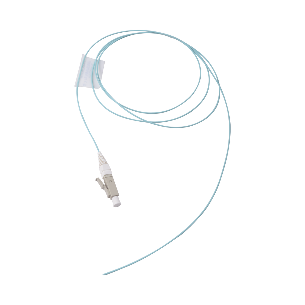 Pigtail de Fibra ?ptica LC Simplex, Multimodo OM3 XGLO 50/125, LS0H, Color Aqua, 1 Metro (3.28 Pies) - Image 2