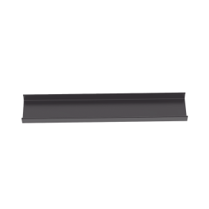 Canaleta FiberRunner™ 12X4, de PVC Rígido, Color Negro, 1.8 m de Largo
