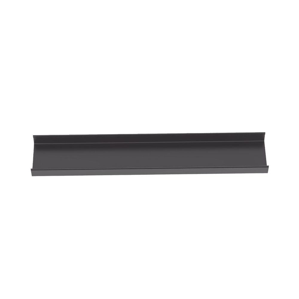 Canaleta FiberRunner™ 12X4, de PVC Rígido, Color Negro, 1.8 m de Largo