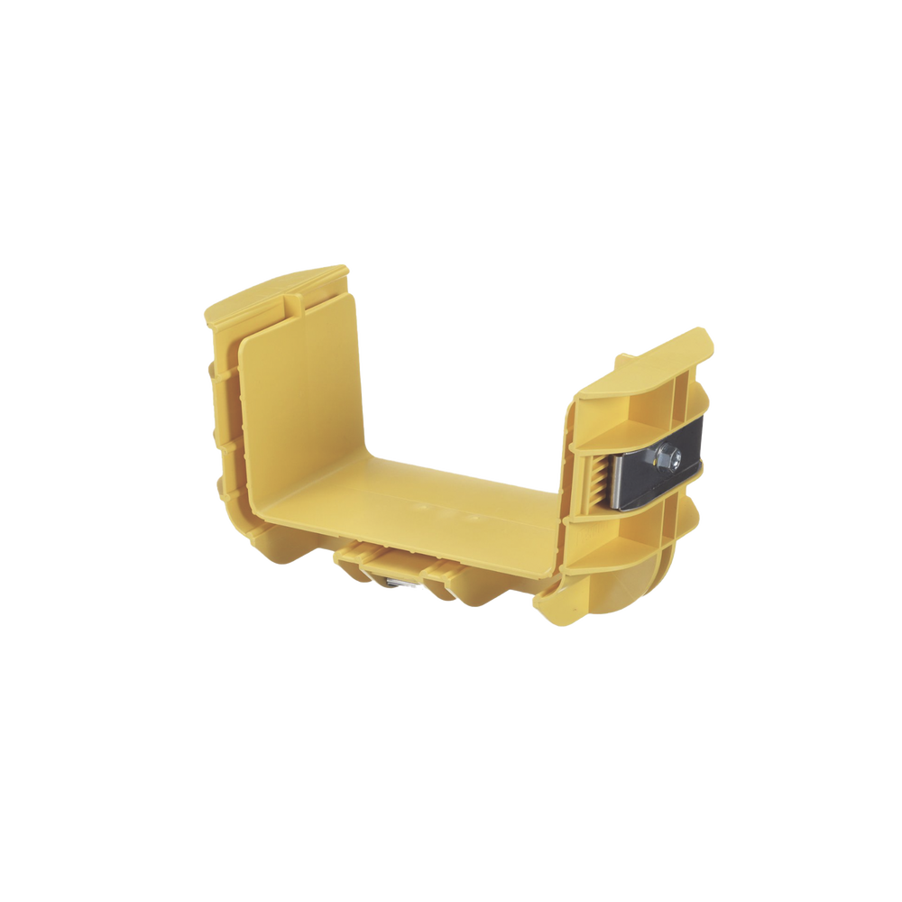 Union Recta "Cople", Para Canaleta FiberRunner™ 6X4, Color Amarillo - Image 3