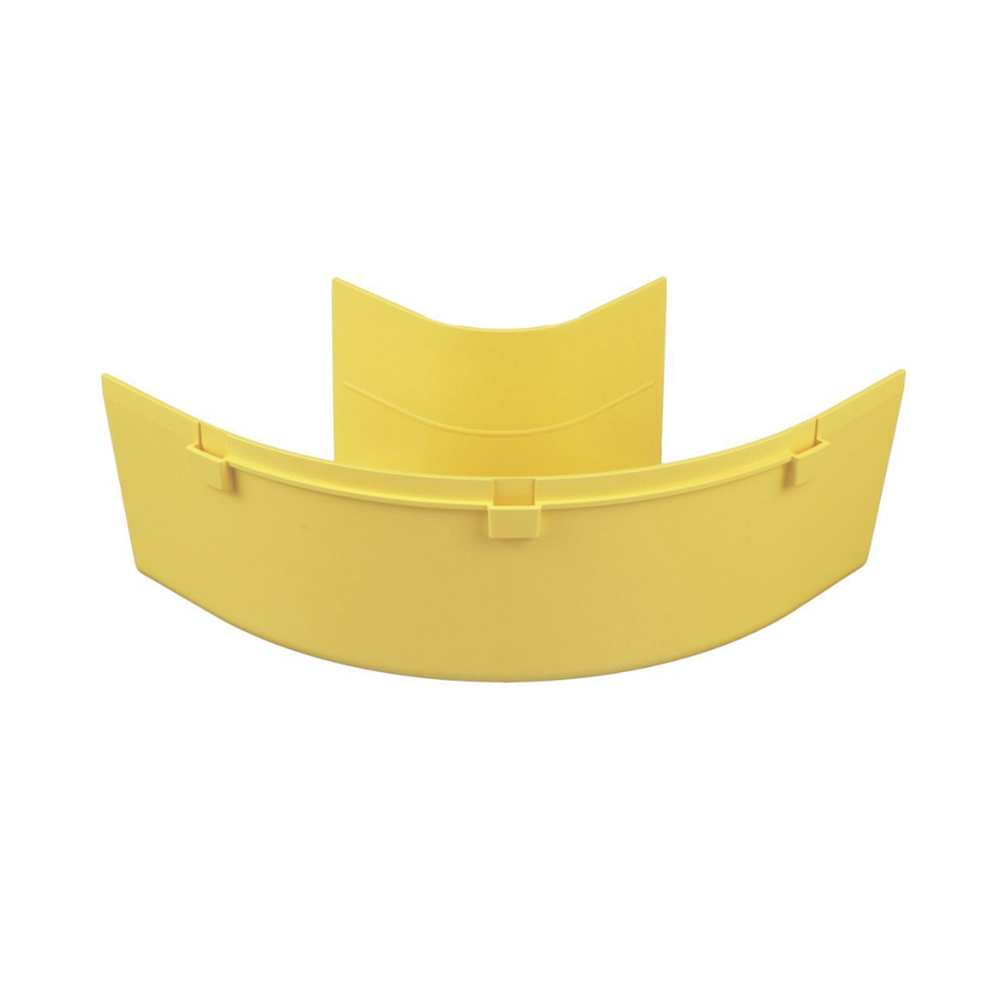 Ángulo Recto a 90º Horizontal, Para Canaletas FiberRunner™ 4X4, Color Amarillo - Image 4