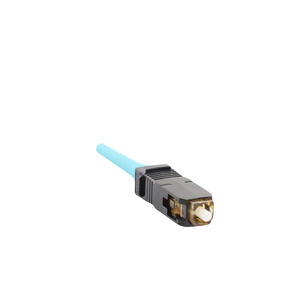 Conector de Fibra ?ptica SC Simplex OptiCam, Multimodo 50/125 OM3/OM4, Pre-pulido, Color Aqua - Image 4