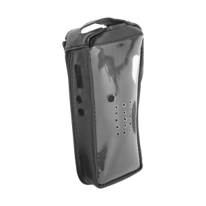 Funda Reforzada de piel con frente transparente para radios TK-2212, TK-2212L, TK-3212 y TK-3212L.