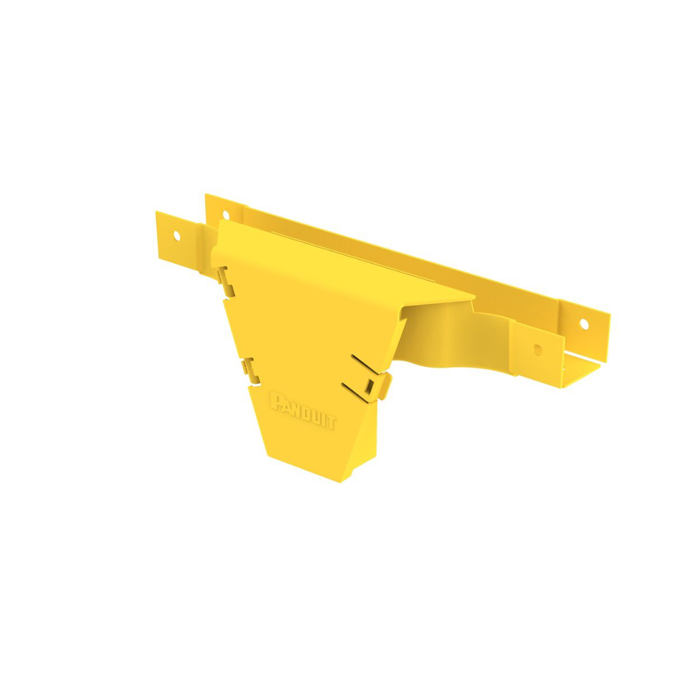 Accesorio en T con Conexión Horizontal y Bajada Vertical a 90º, Para Canaletas FiberRunner™ 2x2, Color Amarillo - Image 3