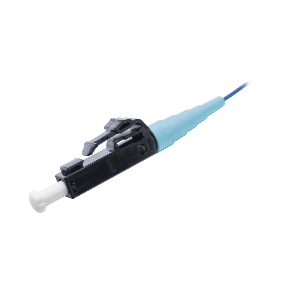 Pigtail de Fibra ?ptica LC Simplex, Multimodo OM4 50/125, 900um, Color Aqua, 3 Metros (9.84 Pies) - Image 2