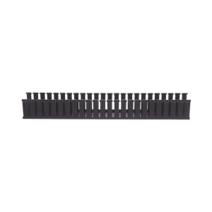 Canaleta Ranurada de PVC sin Tapa, Tipo G, 108 mm de Ancho, 104.1 mm de Alto y 1828.8 mm de Largo, Color Negro