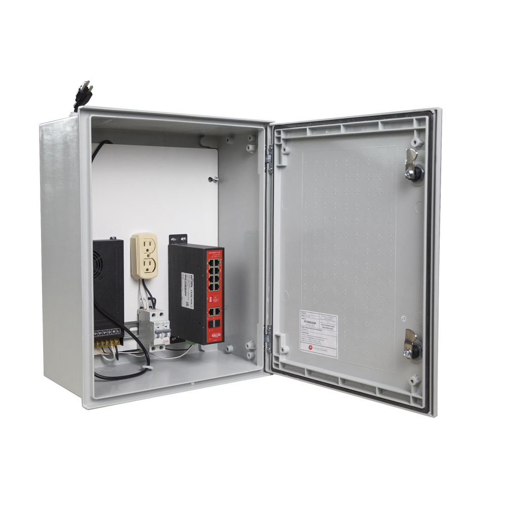 Switch PoE Industrial para exterior / 8 puertos Gigabit con 8 puertos PoE 802.3at / Protección térmica 2P, 16A, Corriente Alterna 400 Vca - Image 2