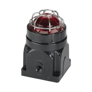 Baliza LED para Ubicaciones Peligrosas / Serie Global G-LED / Ex d Ignífugo / 120-240 VCA / Lente Roja / 8 Patrones de Parpadeo / IP66 / ATEX-IECEx