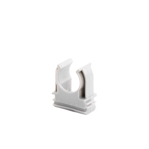 Soporte de presión (Abrazadera), PVC Auto-extinguible, abierto para tubería de 16 mm