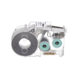 Casete de Etiquetas de Poliolefina de Cinta Continua, Tubo Termocontr?ctil, 11.2 mm de Ancho, 2.4 Metros (7.87 Pies) de Largo, Para Cables de 2 a 6.4 mm (16-10 AWG) de Di?metro, Color Blanco